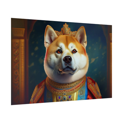 Shiba Dog Renaissance Portrait Print,  Art Print, Wall Decor Gift, Animal Lover Home Decor, wall prints, wall art