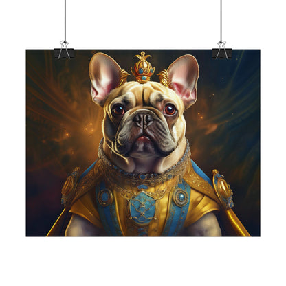 French Bulldog Renaissance Portrait Art Print, Wall Decor Gift, Animal Lover Home Decor, Dog Wall Art