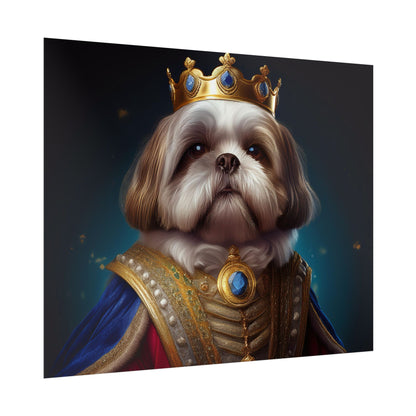Shih Tzu Renaissance Pet Portrait Print | Dog Lover Wall Art | Dog Memorial Gift | Wall Art | Wall Print