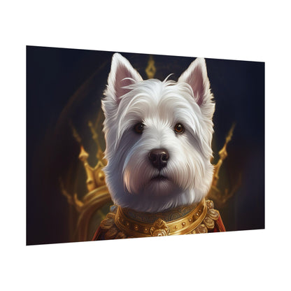 West Highland White Terrier Dog Renaissance Pet Portrait Print, West Highland White Terrier Art Print, Dog Wall Art, Wall Print, Wall Art