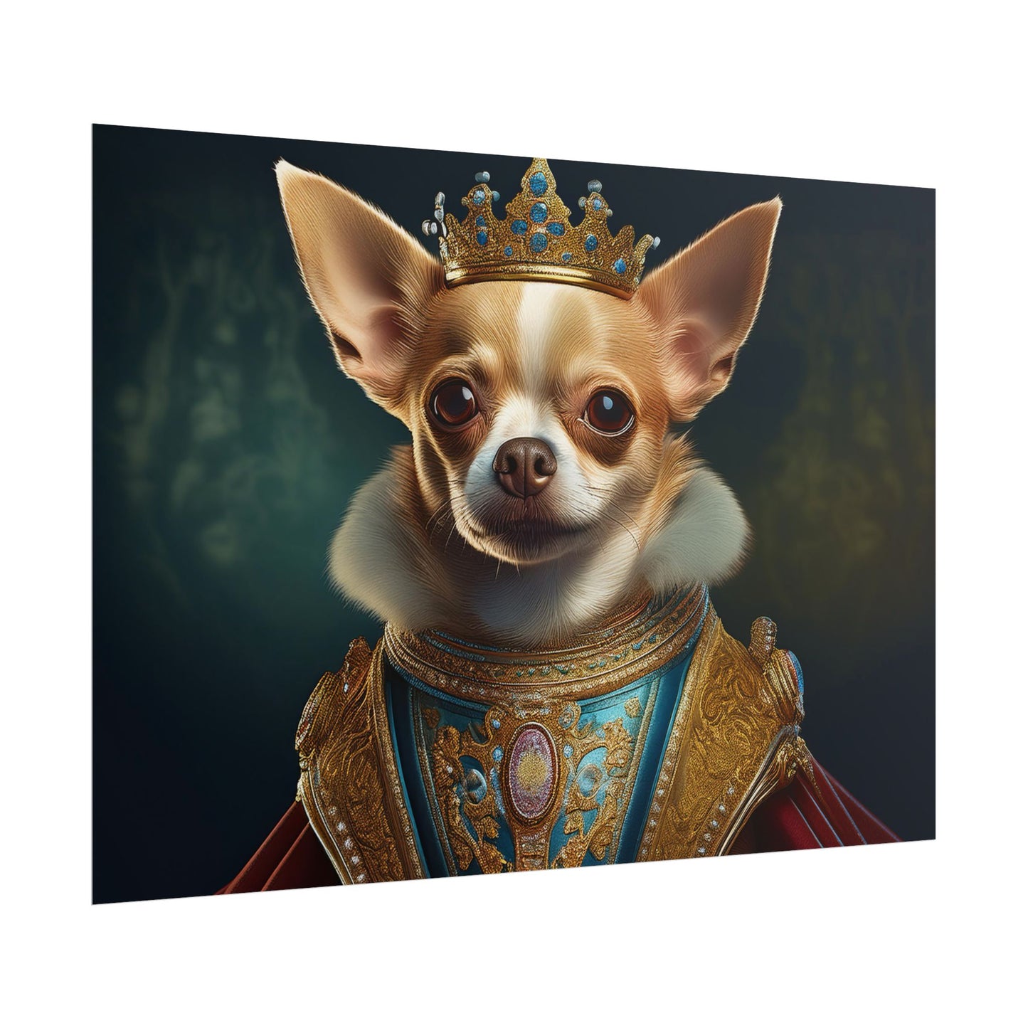 Chihuahua Dog Renaissance Pet Portrait Print | Wall print | Wall art