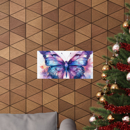 Blue & Purple Butterfly Alcohol Ink Wall Art | Butterfly wall art | Wall Art | Wall Print