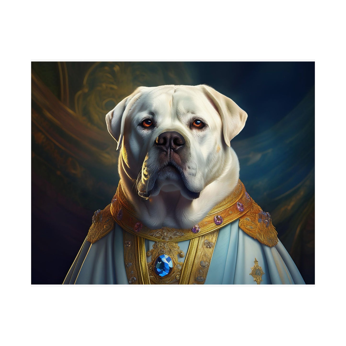 Mastiff Renaissance Pet Portrait Print, Unique Wall Art, Wall Print, Dog Art, Pet Art