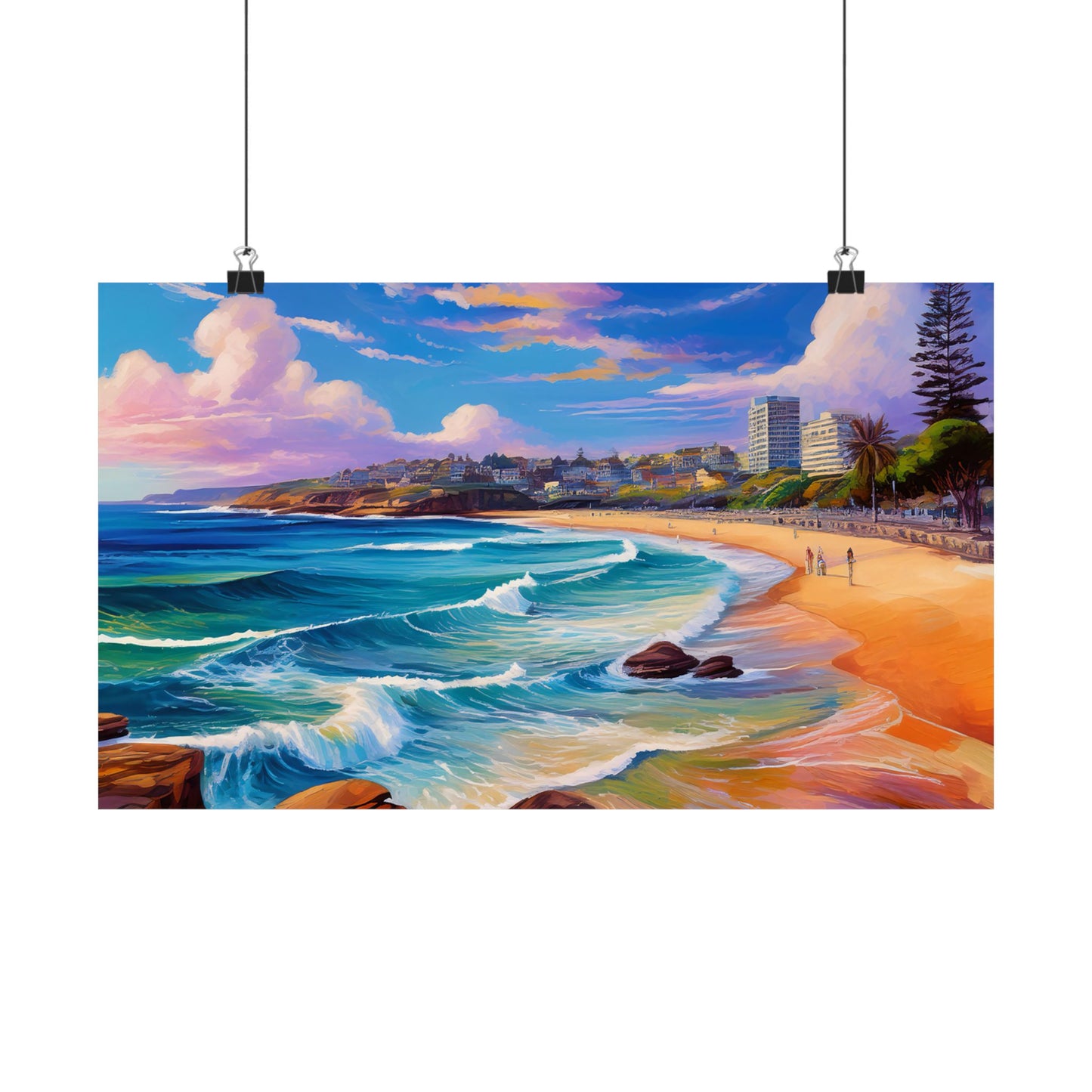 Coogee Beach Australia Coastal Print | Style 1 | Wall Art | Wall Print