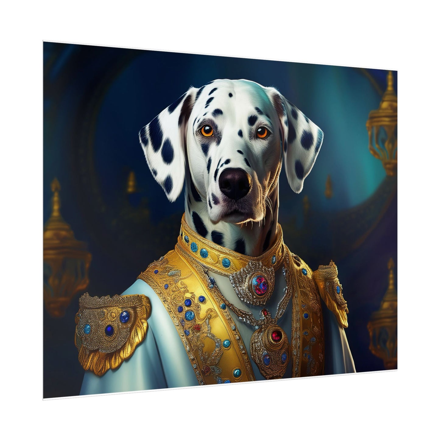 Dalmation Dog Renaissance Pet Portrait Wall Print | Art Print | Wall Art | Dog Art