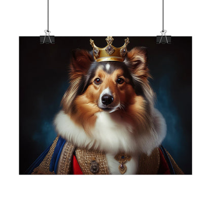 Shetland Sheepdog Renaissance Dog Portrait Art Print, Wall Decor Gift, Animal Lover Home Decor, Dog Wall Art