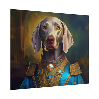 Weimaraner Renaissance Pet Portrait Print, wall print, wall art, Animal Lover Home Decor, Dog Wall Art