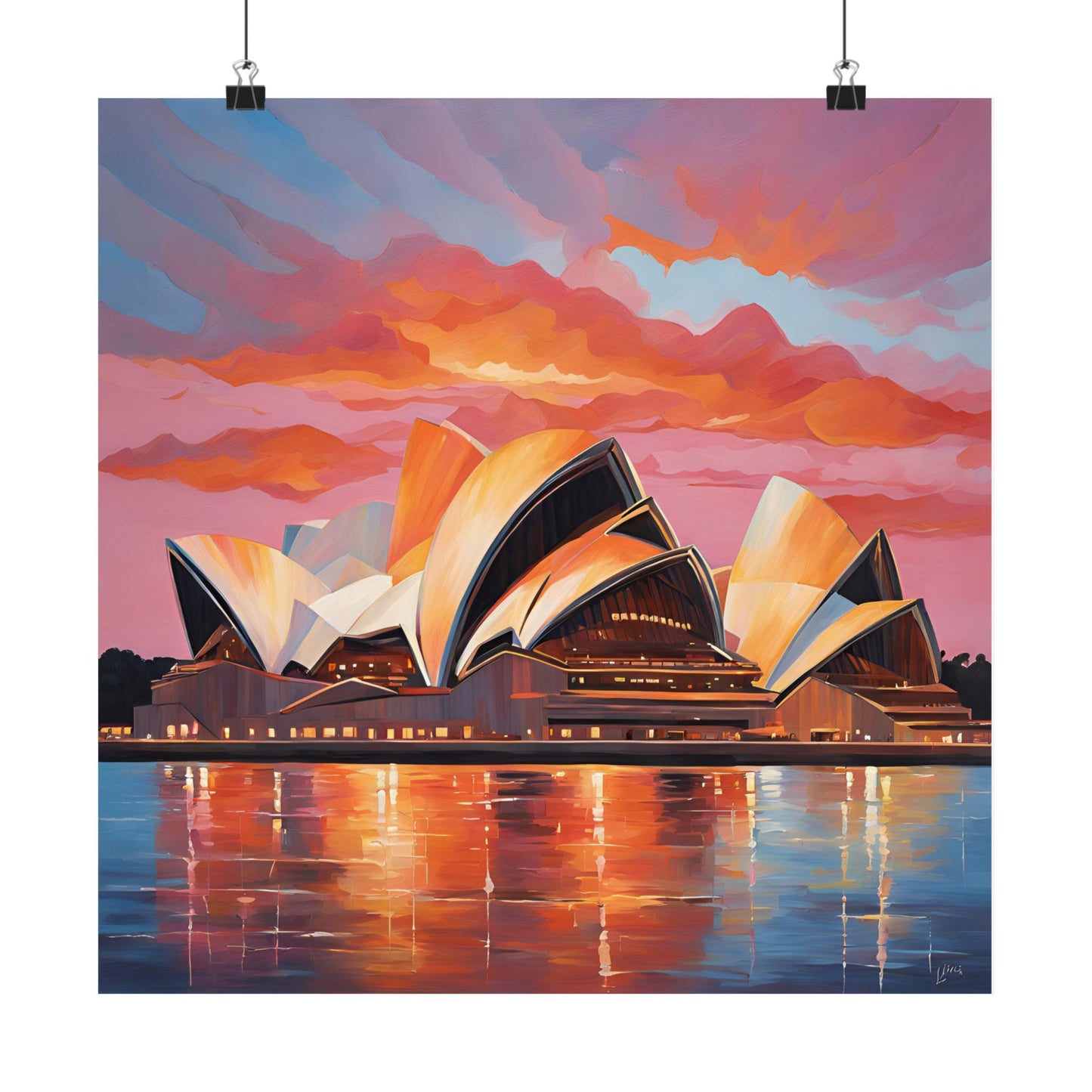 Sydney Opera House Australia Painting Print | Wall Art | Wall Print