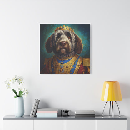 Portuguese Water Dog Renaissance Pet Portrait on Canvas | wall art | wall print