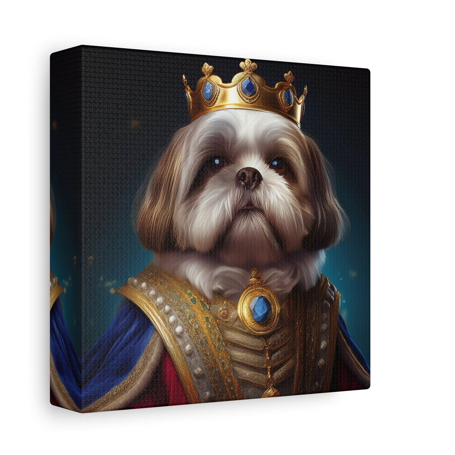 Shih Tzu Renaissance Pet Portrait on Canvas | wall art, wall print, dog portrait, dog art