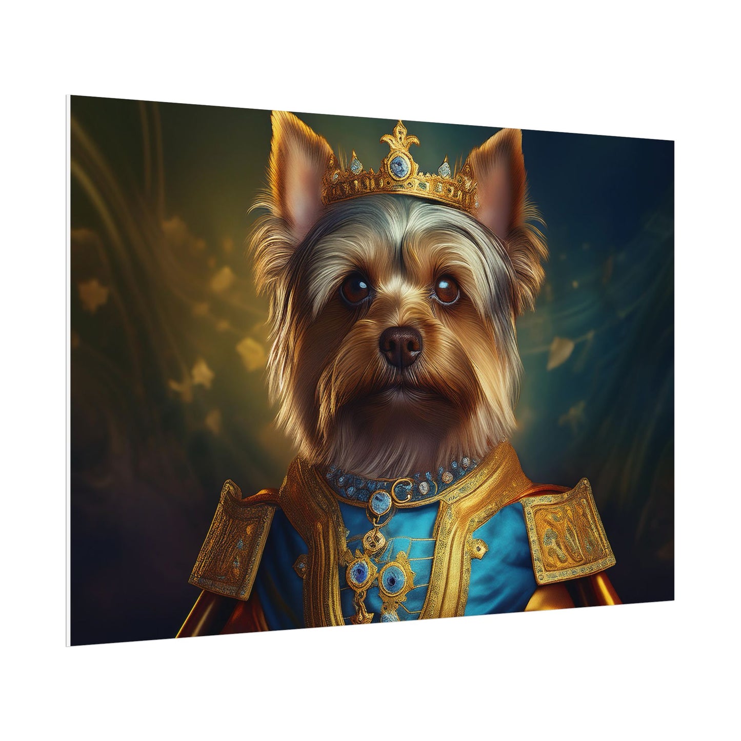 Yorkshire Terrier Dog Renaissance Pet Portrait Print | Wall Art | Wall Print | Dog Art