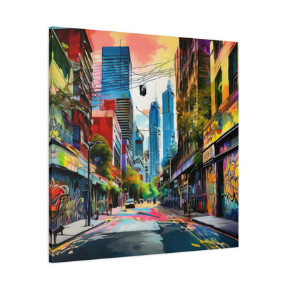 Melbourne Street Graffiti Australia Canvas Art | Style 1 | Wall Art | Wall Print