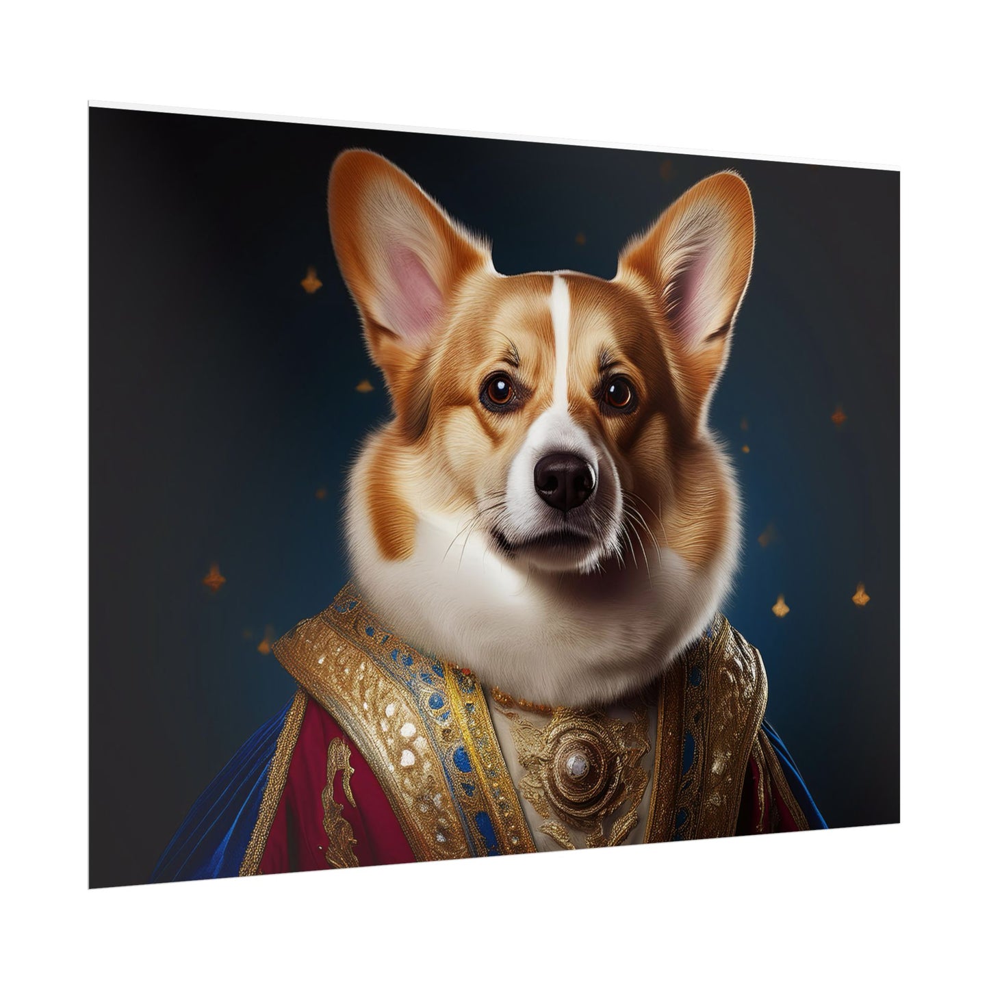 Pembroke Welsh Corgi Renaissance Pet Portrait Print | Wall Art | Wall Print | Dog Art