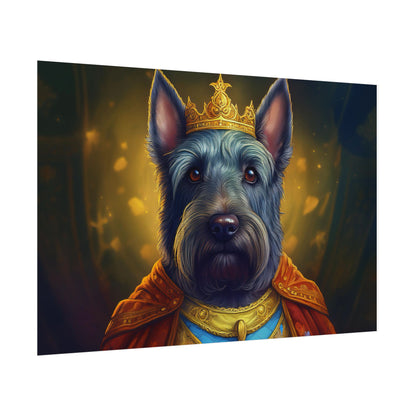 Scottish Terrier Renaissance Pet Portrait Print, Dog Lover Wall Art, Animal Artwork, wall prints, wall art, Dog Memorial Gift