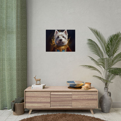 West Highland White Terrier Dog Renaissance Pet Portrait Print, West Highland White Terrier Art Print, Dog Wall Art, Wall Print, Wall Art