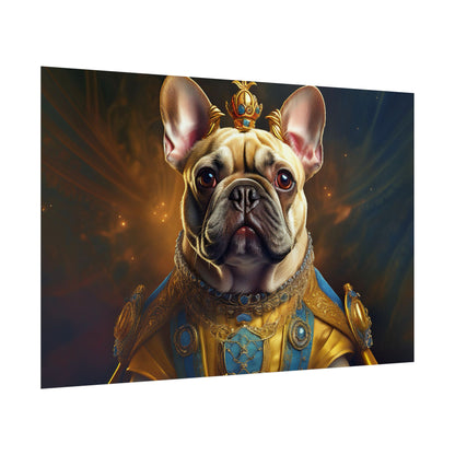 French Bulldog Renaissance Portrait Art Print, Wall Decor Gift, Animal Lover Home Decor, Dog Wall Art