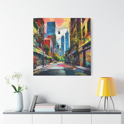 Melbourne Street Graffiti Australia Canvas Art | Style 1 | Wall Art | Wall Print