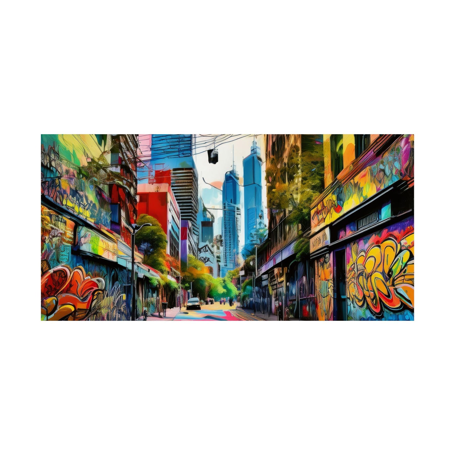 Melbourne Street Graffiti Australia Print | Style 1 | Wall Art | Wall Print