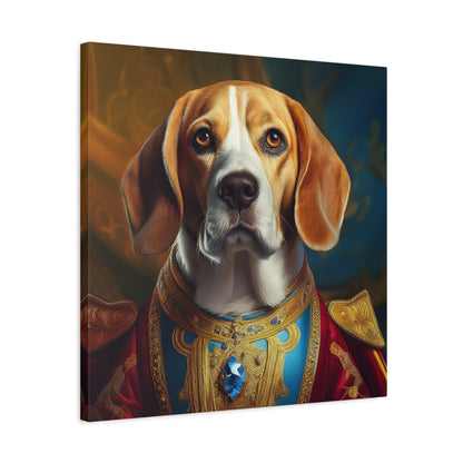 Beagle Renaissance Pet Dog Portrait  - Canvas, wall art, wall print, dog portrait, dog art