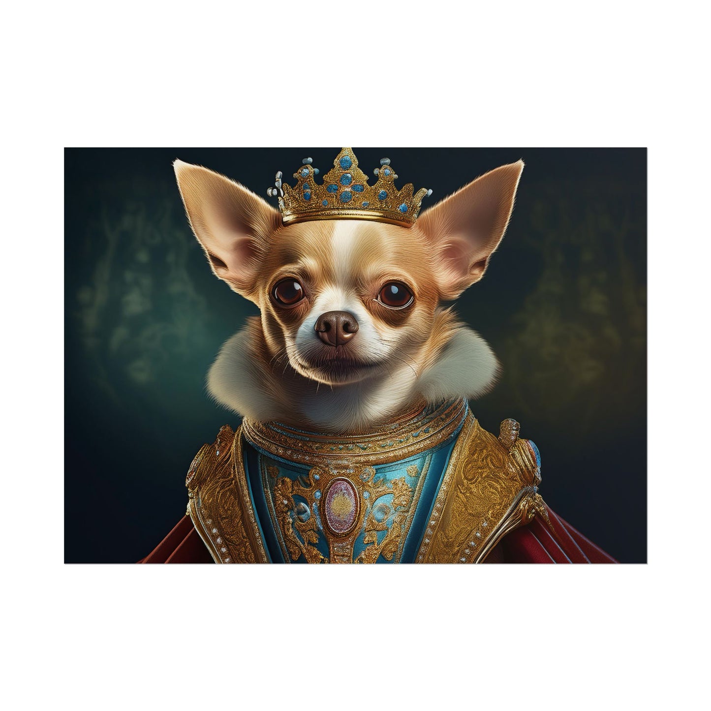 Chihuahua Dog Renaissance Pet Portrait Print | Wall print | Wall art
