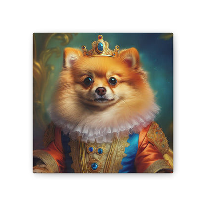 Pomeranian Renaissance Pet Portrait Canvas Print