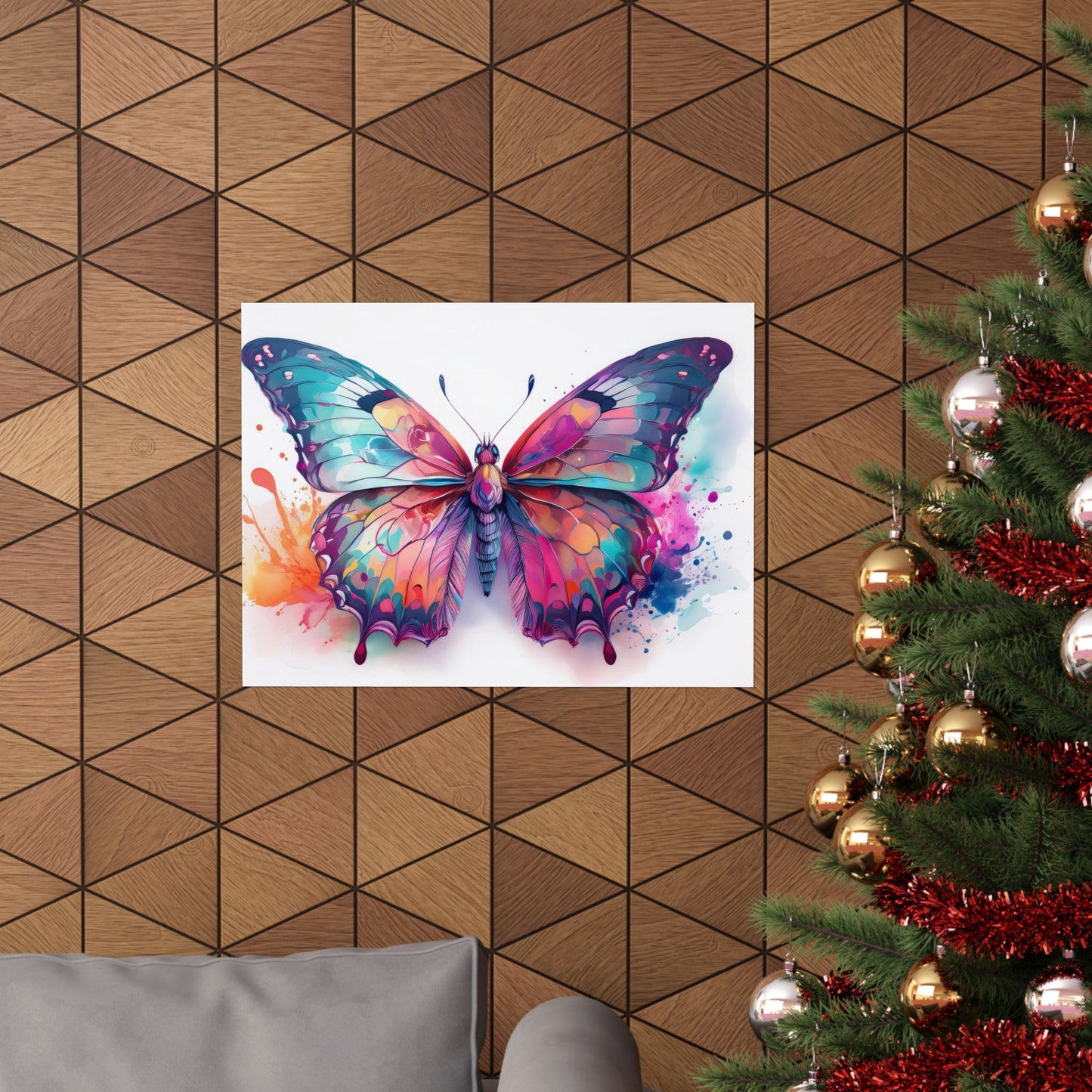 Colorful Butterfly Alcohol Ink Wall Art | Butterfly wall art | Wall Art | Wall Print