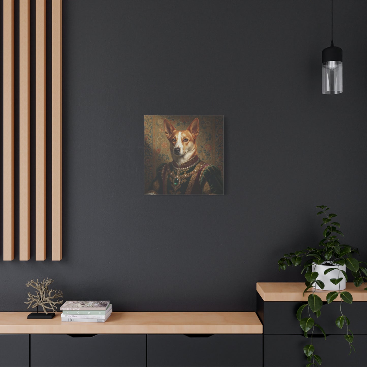 Norweigan Lundehunde Renaissance Pet Portrait Canvas Print, Dog Art Decor, Pet Lover Gift, Unique Wall Art, Animal Portrait