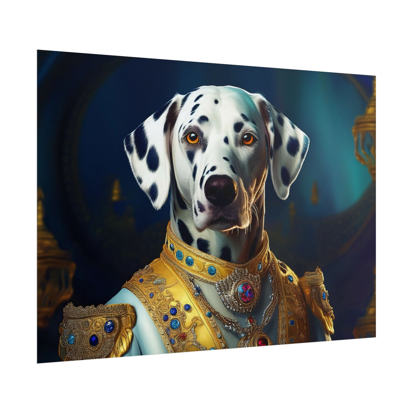 Dalmation Dog Renaissance Pet Portrait Wall Print | Art Print | Wall Art | Dog Art