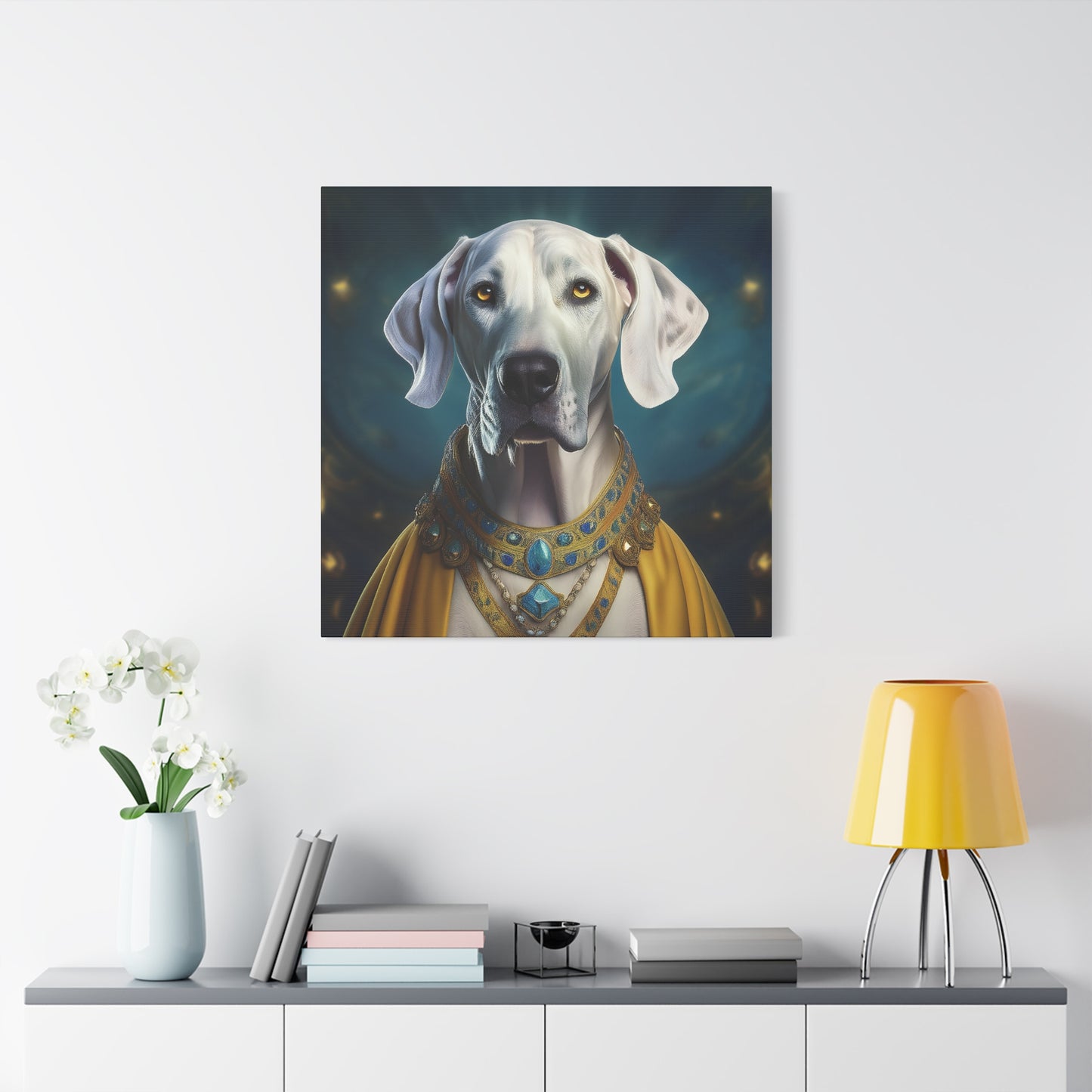 Great Dane Pet Portrait Renaissance - Canvas, wall art, wall print, dog portrait, dog art