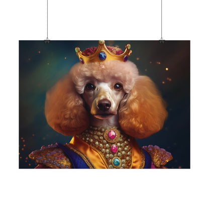 Poodle Dog Renaissance Pet Portrait, Dog Lover Gift, Animal Lover, Home Decor, Wall Art, Wall Print