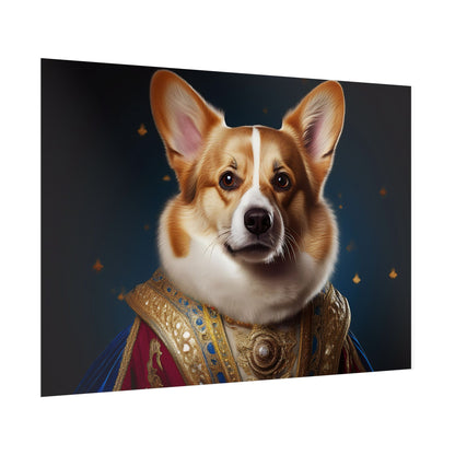 Pembroke Welsh Corgi Renaissance Pet Portrait Print | Wall Art | Wall Print | Dog Art