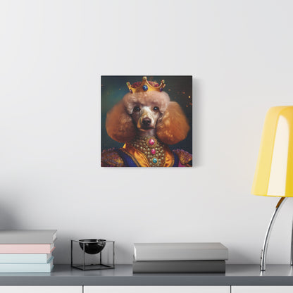 Poodle Pet Dog Renaissance Portrait on Canvas | Wall art | wall print