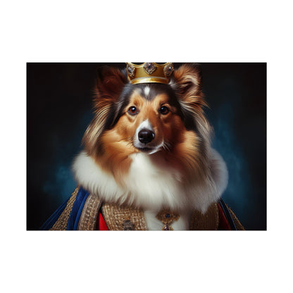 Shetland Sheepdog Renaissance Dog Portrait Art Print, Wall Decor Gift, Animal Lover Home Decor, Dog Wall Art