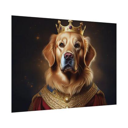 Golden Retriever Renaissance Dog Portrait  Art Print, Wall Decor Gift, Animal Lover Home Decor, Dog Wall Art