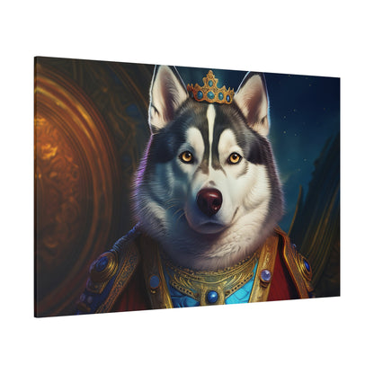 Siberian Husky Renaissance Pet Portrait on Canvas, wall art, wall print, dog portrait, dog art