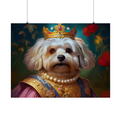 Havanese Dog Renaissance Pet Portrait Print, Wall print, wall art, Animal Lover Home Decor, Dog Wall Art