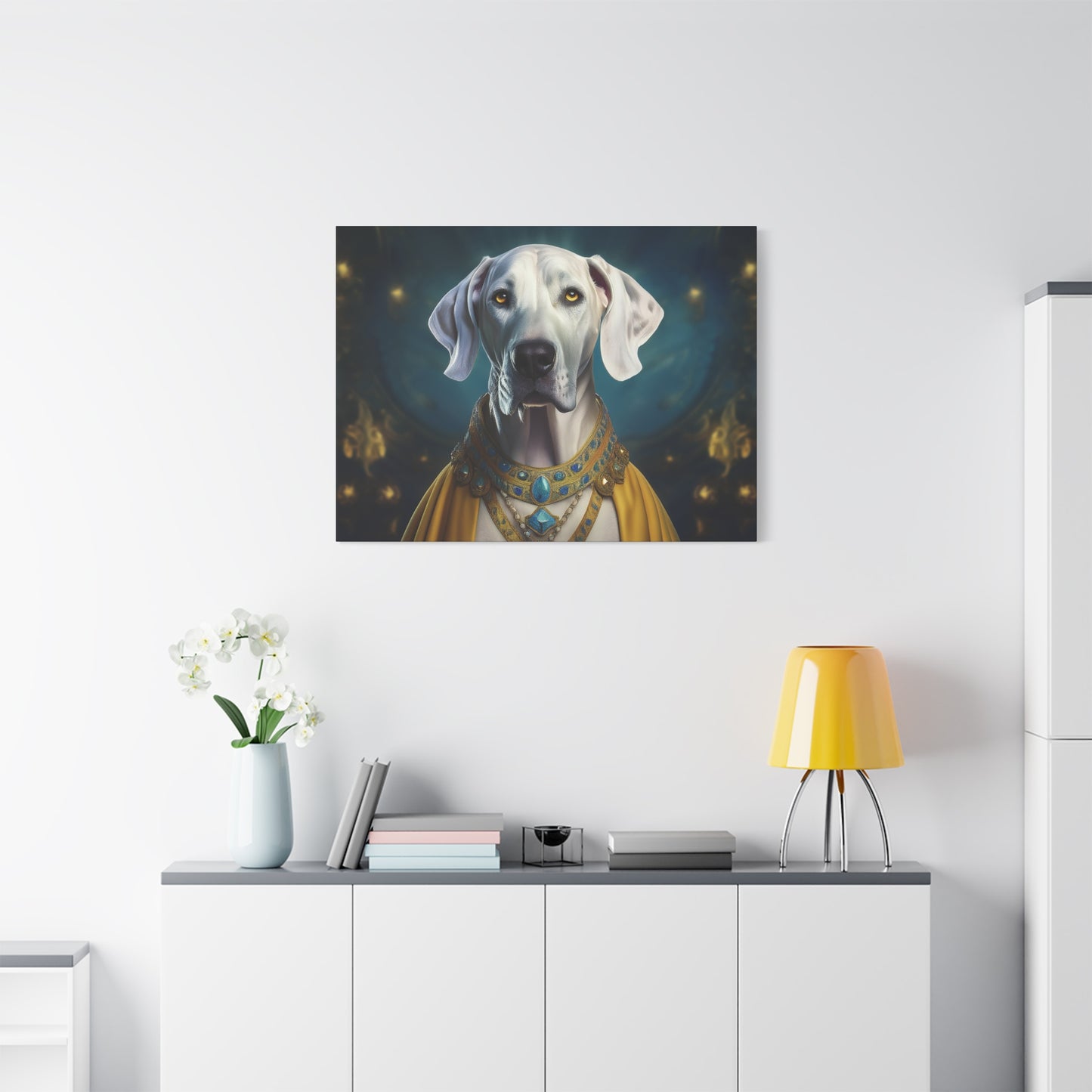 Great Dane Pet Portrait Renaissance - Canvas, wall art, wall print, dog portrait, dog art