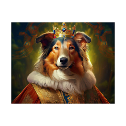 Collie Dog Renaissance Pet Portrait Print | Wall Art | Wall Print | Dog Art