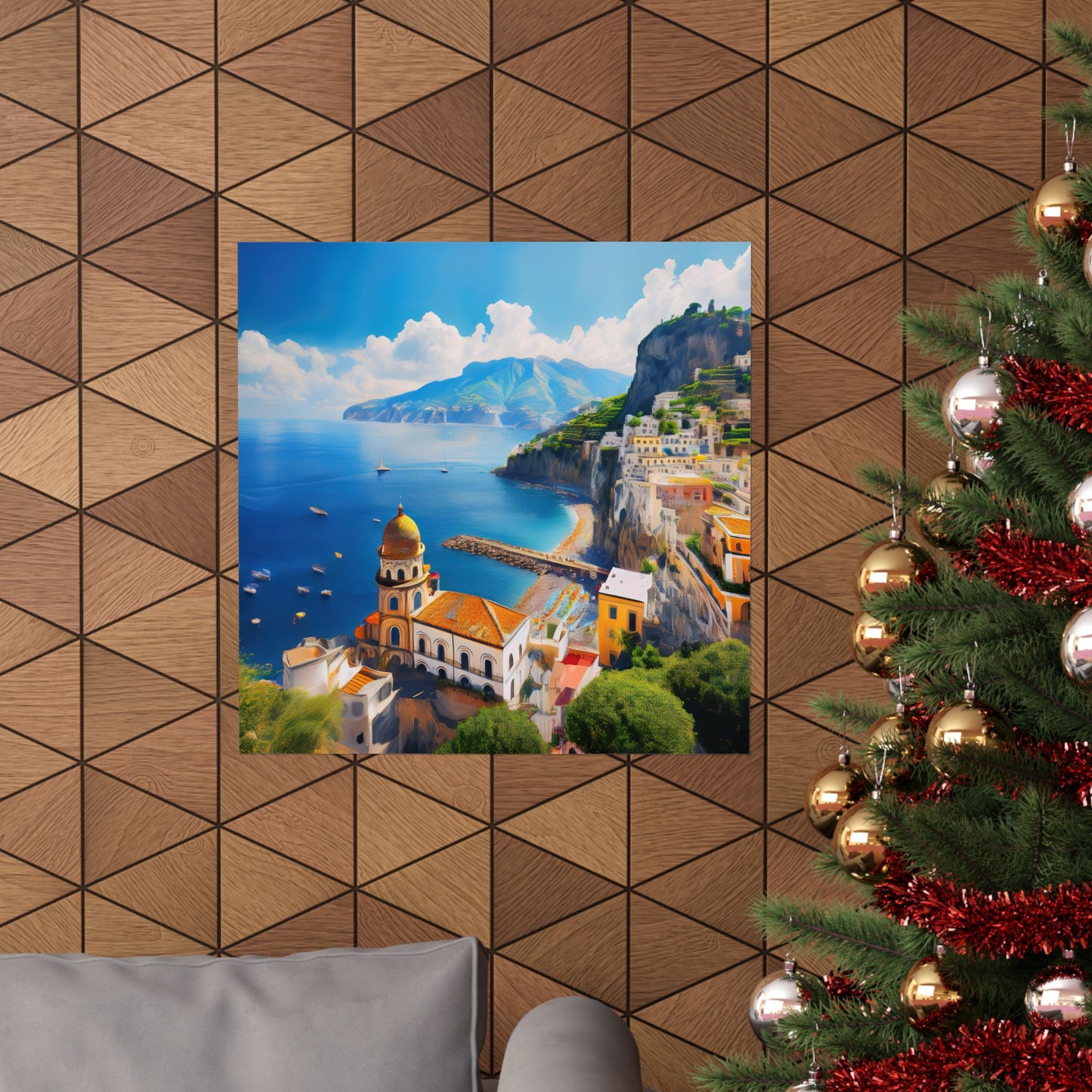 Amalfi Coast Italy Coastal Print | Style 3 | Wall Art | Wall Print