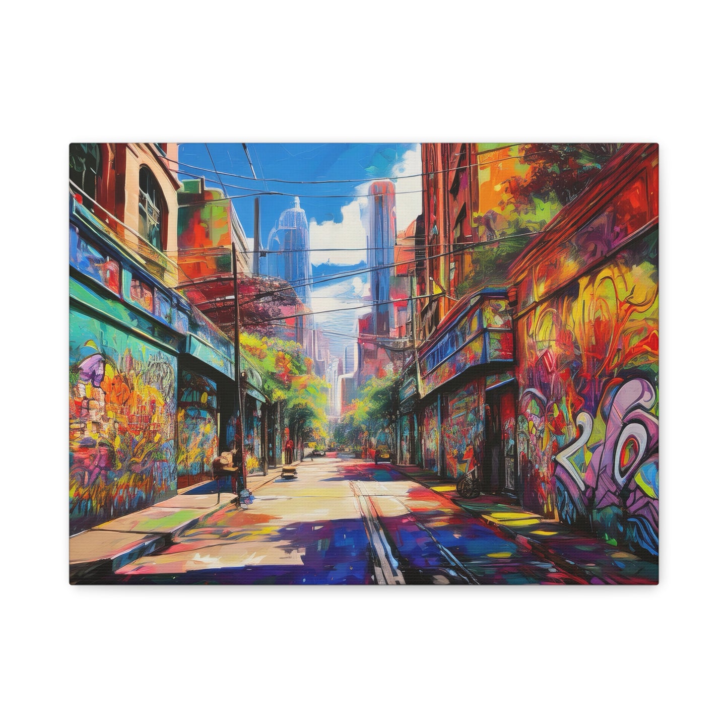 Melbourne Street Graffiti Australia on Canvas | Style 2 | Wall Art | Wall Print