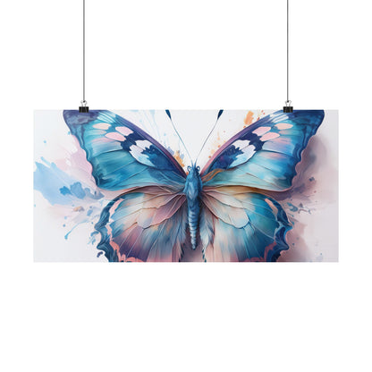 Teal, Blue & Pink Butterfly Alcohol Ink Wall Art |  Butterfly wall art | Wall Art | Wall Print