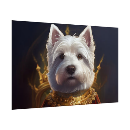 West Highland White Terrier Dog Renaissance Pet Portrait Print, West Highland White Terrier Art Print, Dog Wall Art, Wall Print, Wall Art