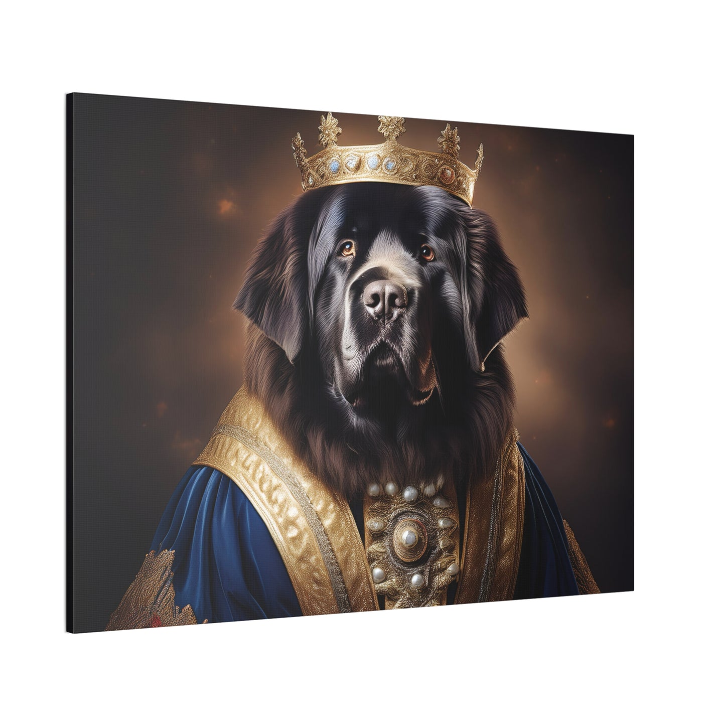 Newfoundland Renaissance Pet Portrait on Canvas | wall art | wall print