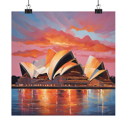 Sydney Opera House Australia Painting Print | Wall Art | Wall Print