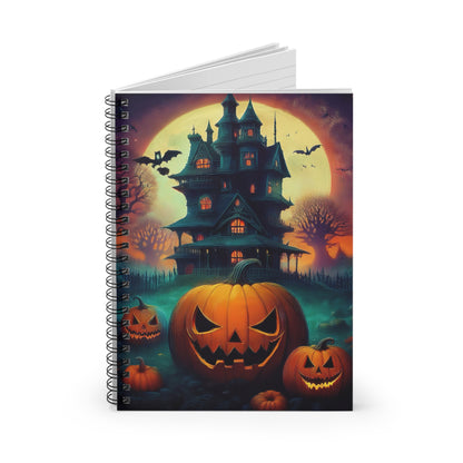 Halloween Spooky House & Pumpkin Notebook |  Journal for Notes | Diary | Dream Journal