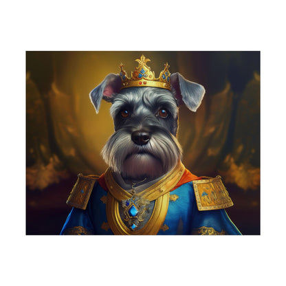 Miniature Schnauzer Dog Renaissance Pet Portrait Art Print | Wall Art | Wall Print