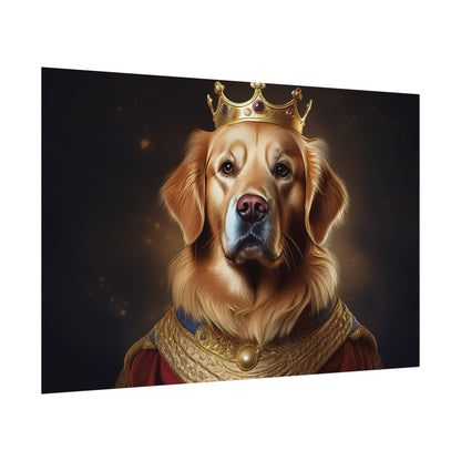 Golden Retriever Renaissance Dog Portrait  Art Print, Wall Decor Gift, Animal Lover Home Decor, Dog Wall Art