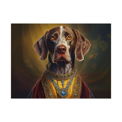 German Shorthaired Pointer Dog Renaissance Pet Portrait, Art Print, Animal Lover gift, Dog Wall Art, wall prints, wall art