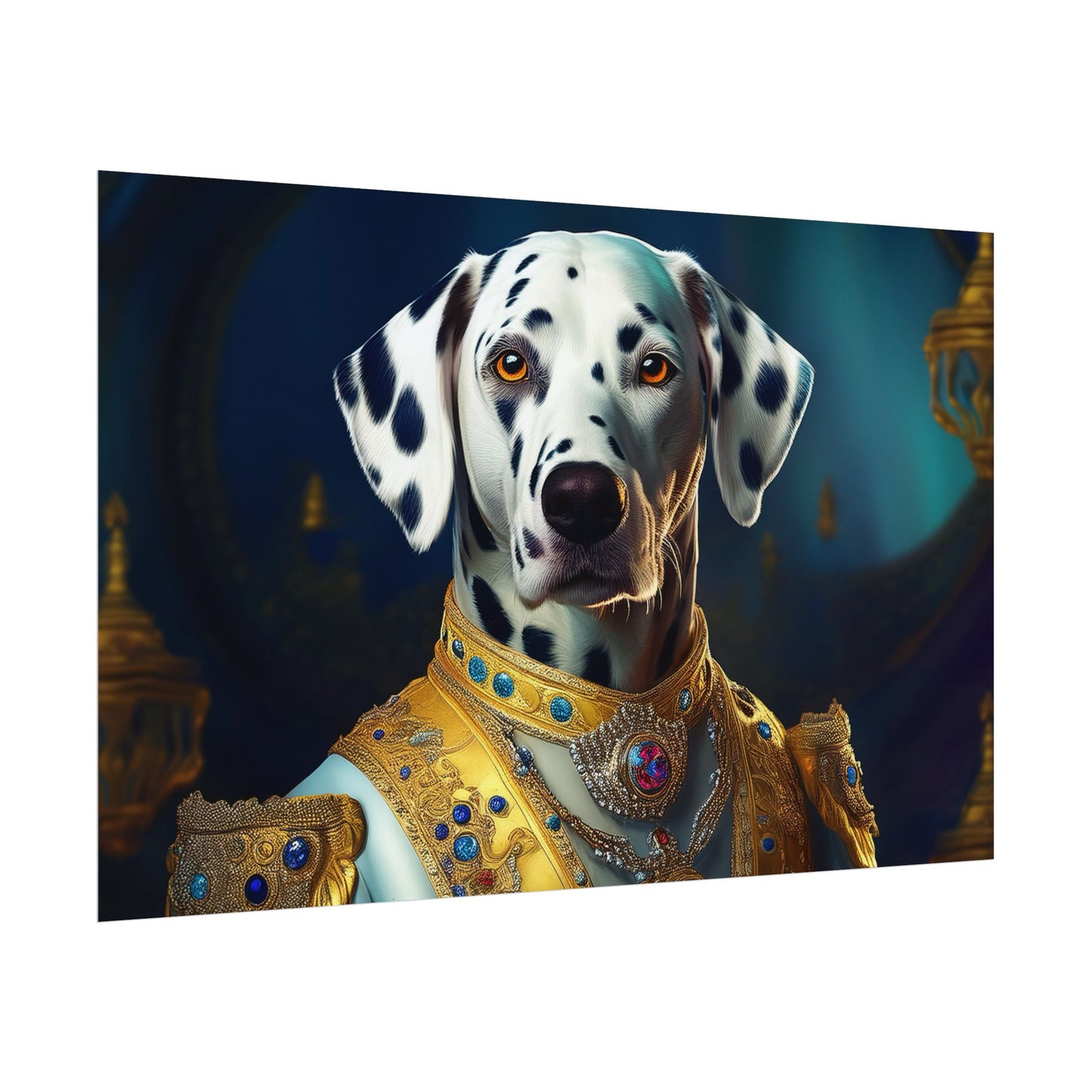 Dalmation Dog Renaissance Pet Portrait Wall Print | Art Print | Wall Art | Dog Art