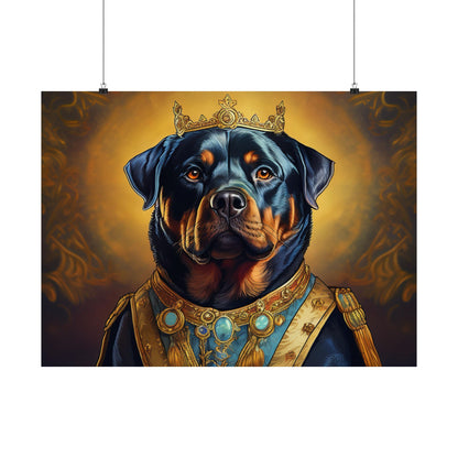 Rottweiler Renaissance Dog Portrait Art Print, Wall Decor Gift, Animal Lover Home Decor, Dog Wall Art